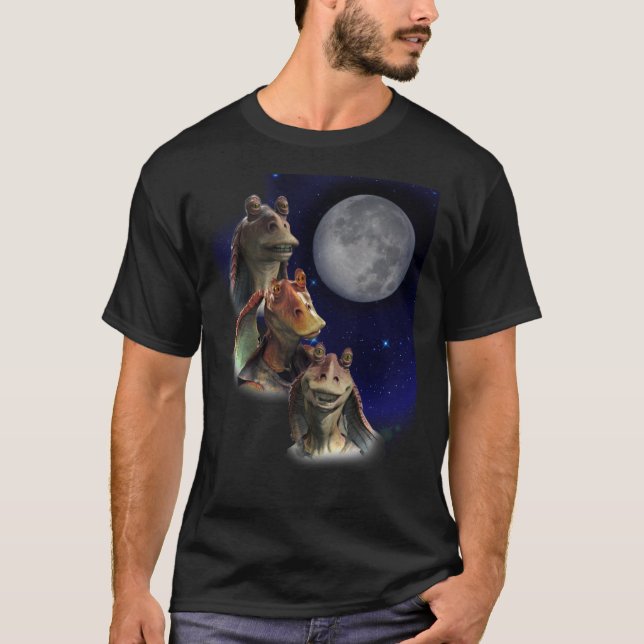 Camiseta Três Jar Jar Moon Classic T-Shirt (Frente)
