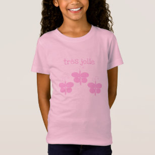 Camiseta Très Jolie Pink Butterflies