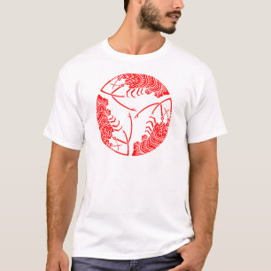 Camiseta Três lagostas espinhosas de cabeça a cauda