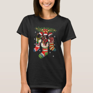 Camiseta Três Leonberger Em Meia Papais noeis De Natal X Ca