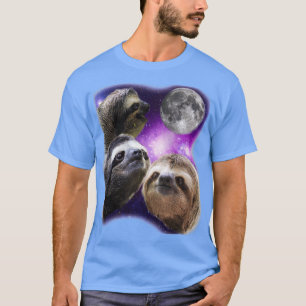 Camiseta Três Lixeiras Gritando Na Lua Engraçada Paródia