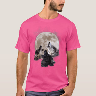 Camiseta Três Lobos Givendo No Lobo Da Lua