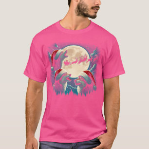 Camiseta Três Lobos Vivendo Sob Papais noeis De Natal Da Lu