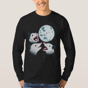 Camiseta Três Lua Opposum 3 Possum Howling Na Lua M
