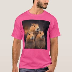 Camiseta Três Luas Capybara Lover Capibara Rodent Animal C