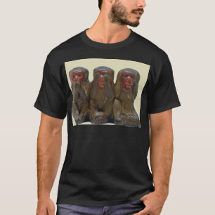Camiseta Três Macacos Sábios