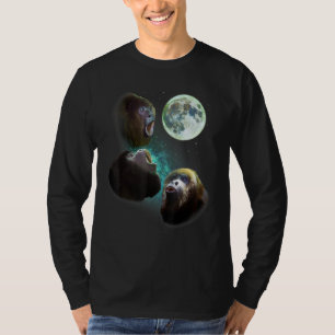 Camiseta Três Macacos-Uivem Na Lua 3 Lobos F