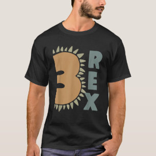 Camiseta Três Pai Rex Pai Dinossaur