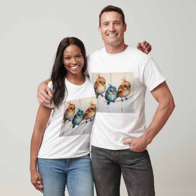 Camiseta Três Pássaros Pequenos (Unissex)