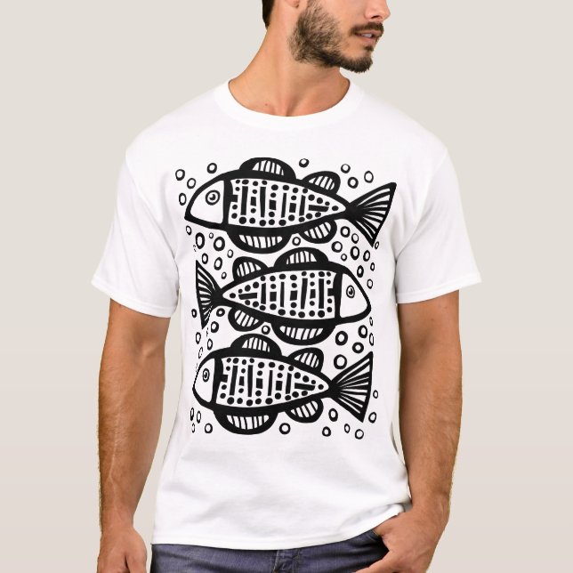 Camiseta Três Peixes (Frente)