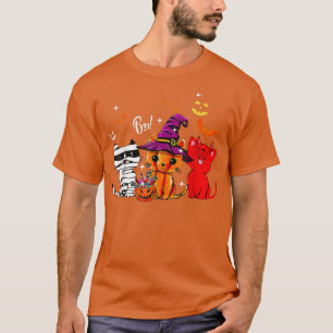 Camiseta Três Pequenas Bruxas Bonitas De Bruxas De Gato