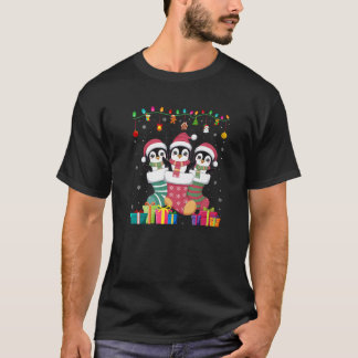 Camiseta Três pinguins em Sock Engraçados Meninos Cristo