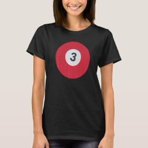 Camiseta Três Piscinas de Bailes Vermelhos Sortudos 3