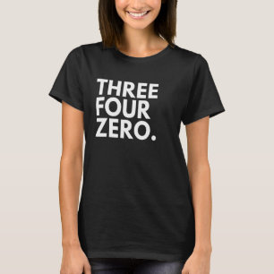 Camiseta TRÊS QUATRO ZERO Area Code 340 Virgin Islands US E