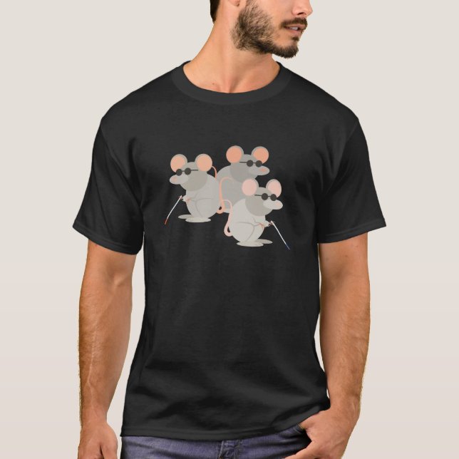 Camiseta Três ratos cegos (Frente)