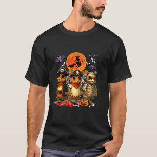 Camiseta Três Ratos Kangaroo Engraçado Pirata Boo Mummy
