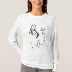 Camiseta Três retratos e perfis de auto