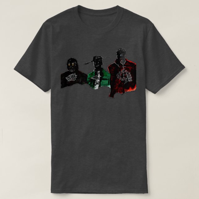 Camiseta Três rodas de Taveren do tempo 1 (Frente do Design)