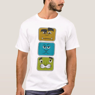 Camiseta Três Rostos Monstros