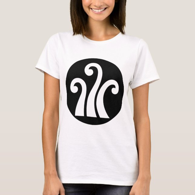 Camiseta Três samambaia no bolo de arroz (Frente)