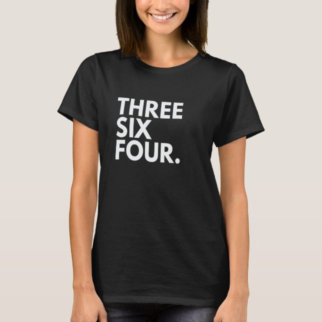 Camiseta TRÊS SEIS QUATRO Código de Área 364 Bowling Green  (Frente)