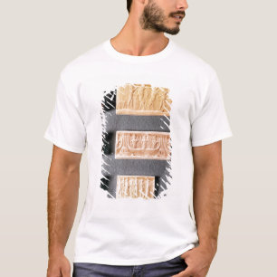 Camiseta Três selos do cilindro com impressões,