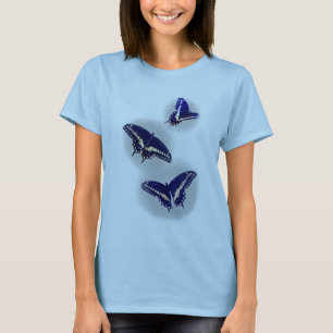 Camiseta Três Swallowtail preto