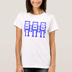 Camiseta Três telefones de Robo - azul