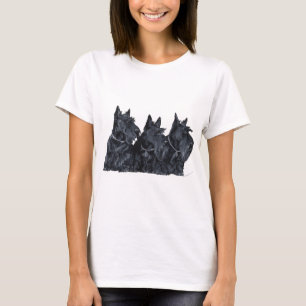Camiseta Três Terriers escoceses