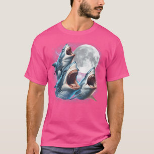 Camiseta Três Tubarões Engraçados Engraçados Engraçando Lob