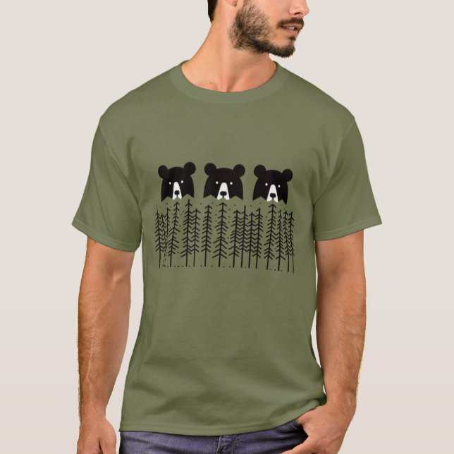 Camiseta Três Ursos na Floresta (Frente)
