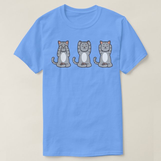 Camiseta Três vezes gato em Reiki (Frente do Design)