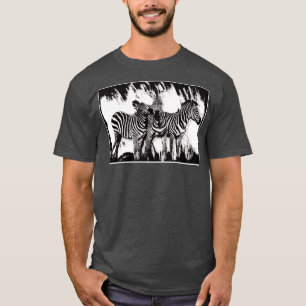 Camiseta Três Zebras Pintando