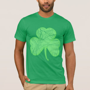 Camiseta Trevo afligido vintage