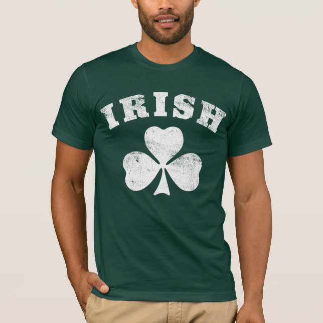 Camiseta Trevo branco irlandês (Frente)