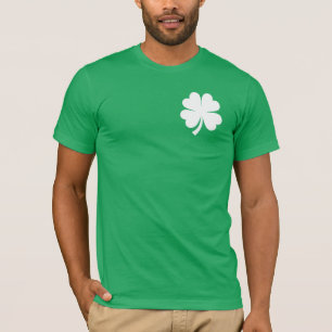 Camiseta Trevo da Sorte de Quatro Folhas Dia de São Patríci
