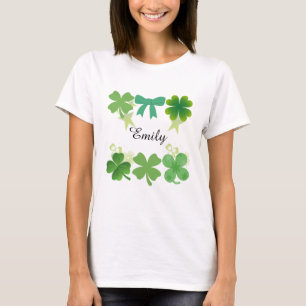 Camiseta Trevo da Sorte Personalizado Dia de São Patrício
