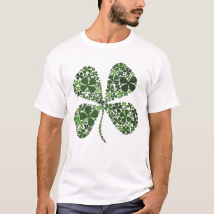 Camiseta Trevo de 4 folhas infinitamente sortudo