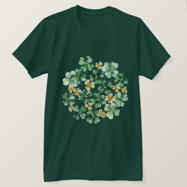 Camiseta Trevo de Ouro Verde   (Frente do Design)