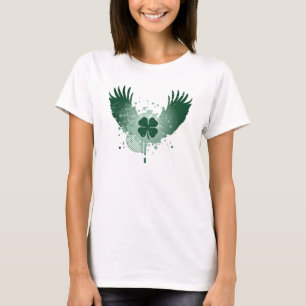 Camiseta trevo de quatro folhas. de alta fidelidade