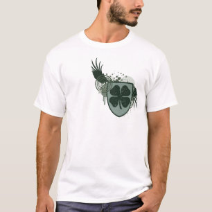 Camiseta trevo de quatro folhas. de alta fidelidade