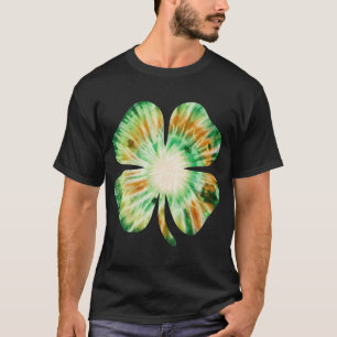 Camiseta Trevo de Quatro Folhas Lucky Tie Dye Shamrock Irla
