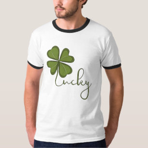 Camiseta Trevo de Quatro Folhas Sortudo