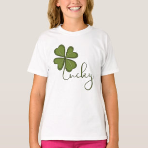 Camiseta Trevo de Quatro Folhas Sortudo