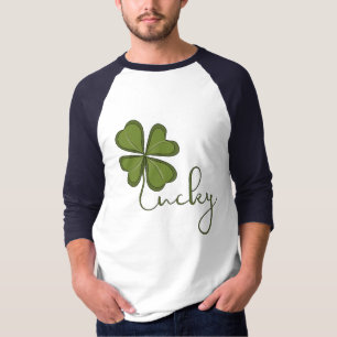 Camiseta Trevo de Quatro Folhas Sortudo