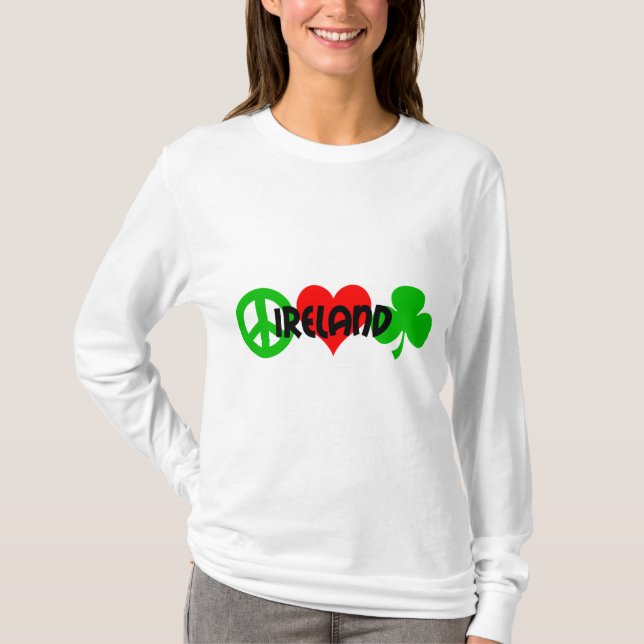 Camiseta Trevo do amor da paz (Frente)
