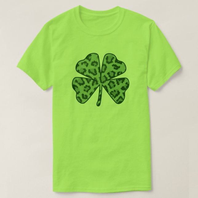 Camiseta Trevo do dia de St Patrick (Frente do Design)