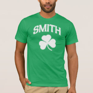 Camiseta Trevo do irlandês da família de Smith