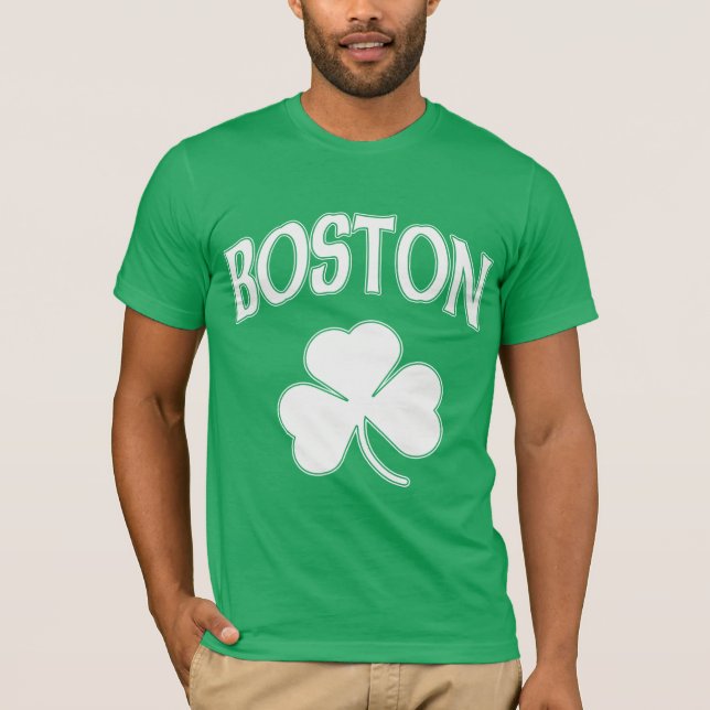 Camiseta Trevo do irlandês de Boston (Frente)