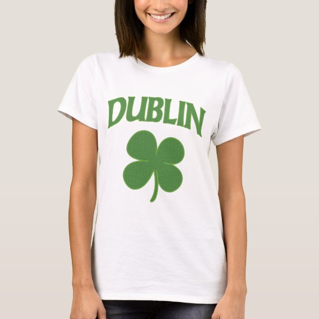 Camiseta Trevo do irlandês de Dublin (Frente)